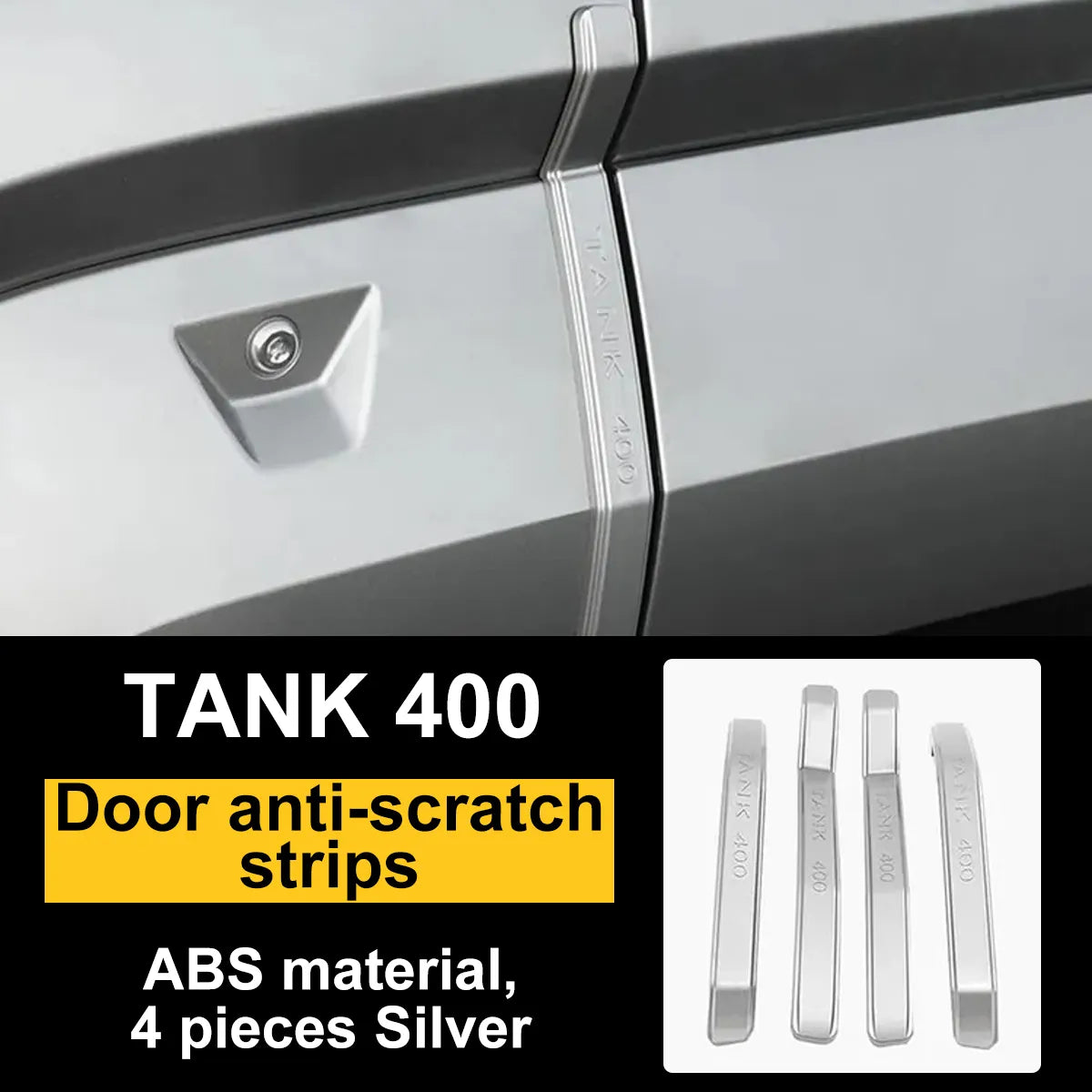 Protective linings for doors Tank 400 against impacts and scratches