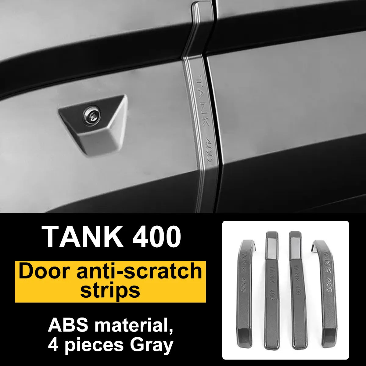 Protective linings for doors Tank 400 against impacts and scratches