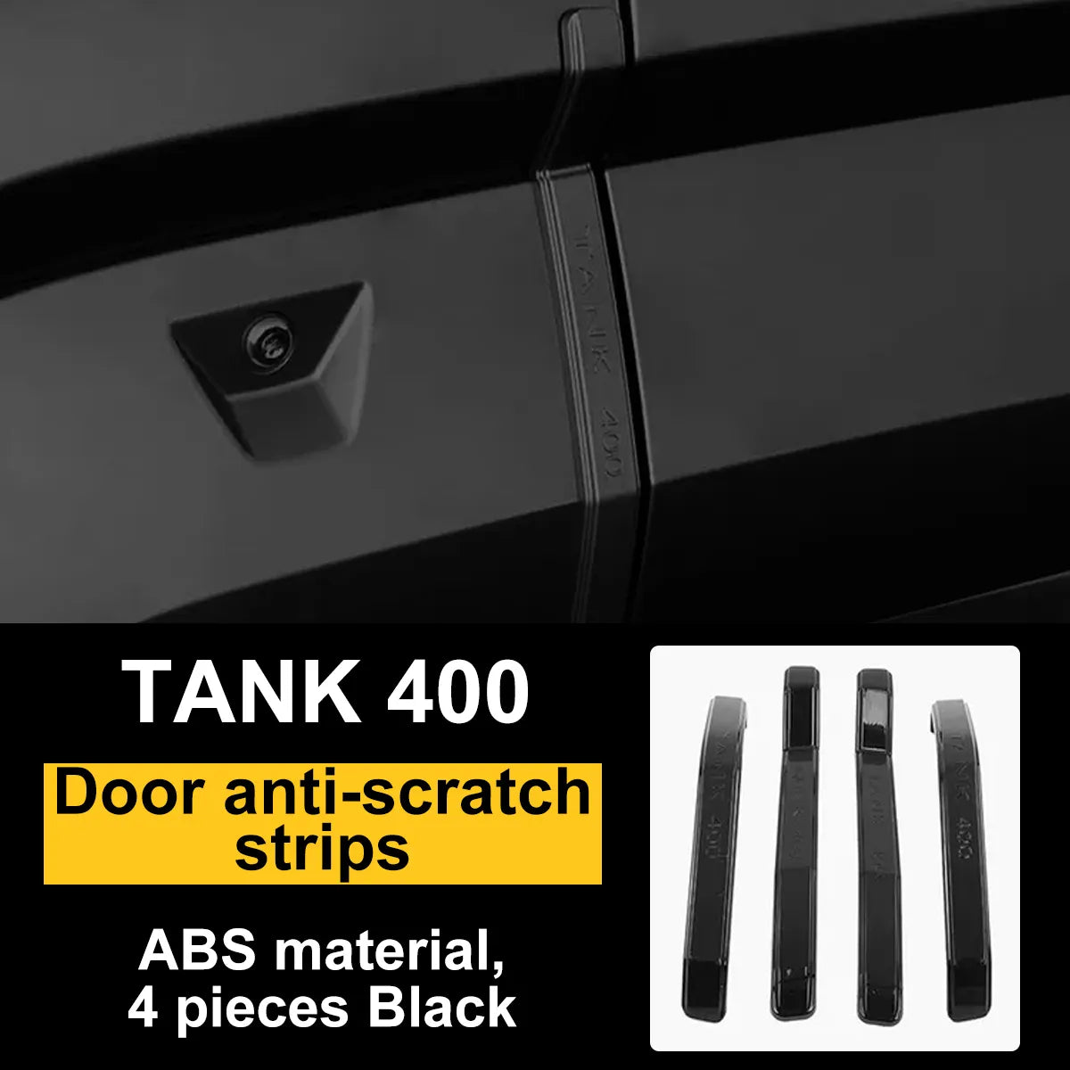 Protective linings for doors Tank 400 against impacts and scratches
