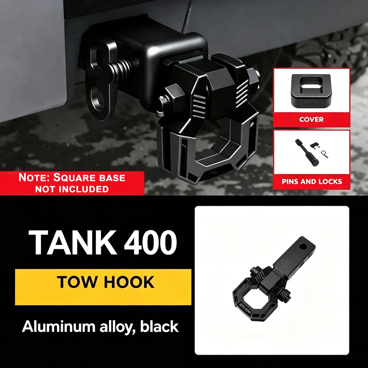 U-shaped traction coupling device for Tank 400 Hi4-T