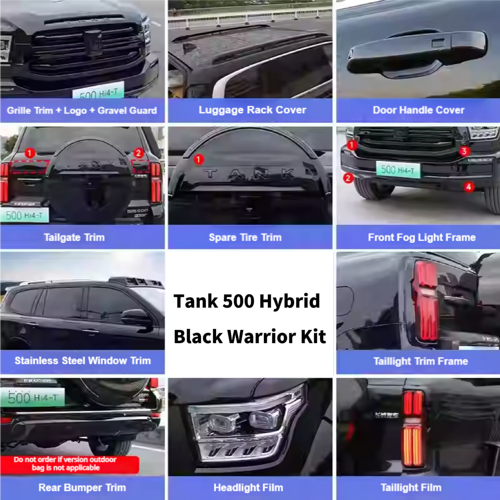 Tank 500 Hybrid Black Warrior Kit Body Surround Modification