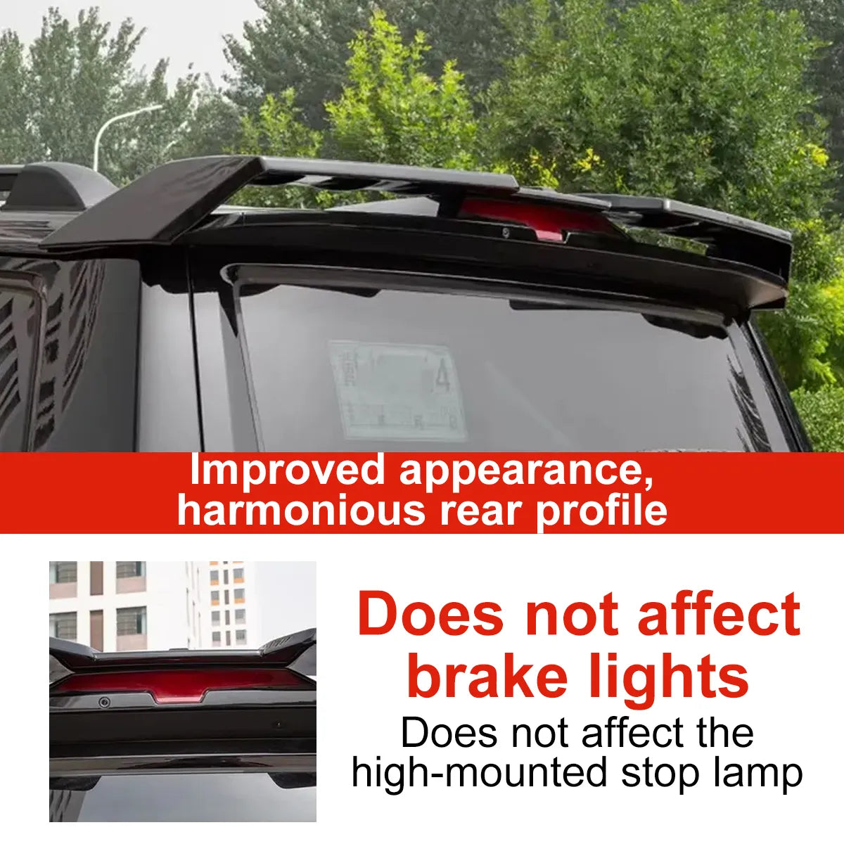 Sports spoiler for Tank 400, painted, aerodynamic