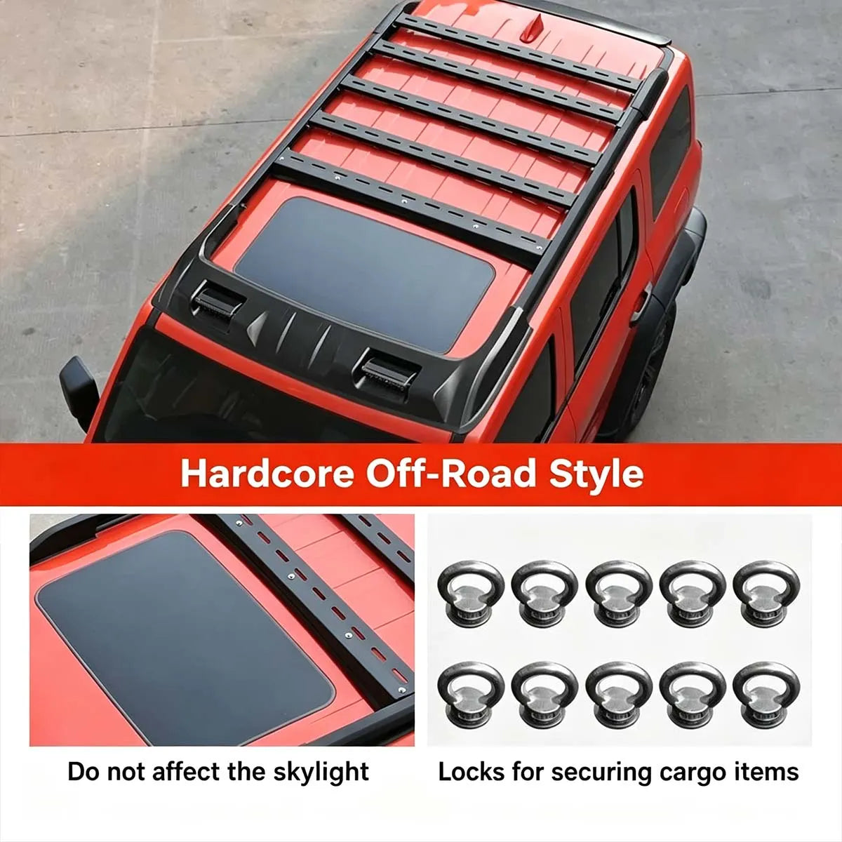 Accessories for the roof rack Tank 300