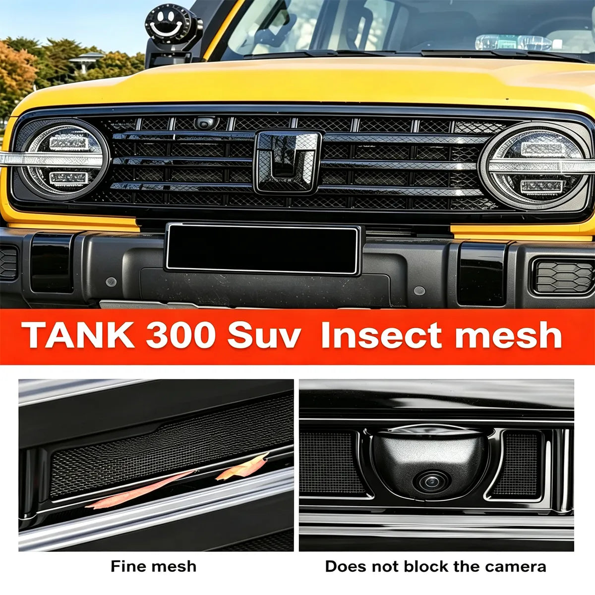 Protective radiator netting for Tank 300 – Mosquito netting