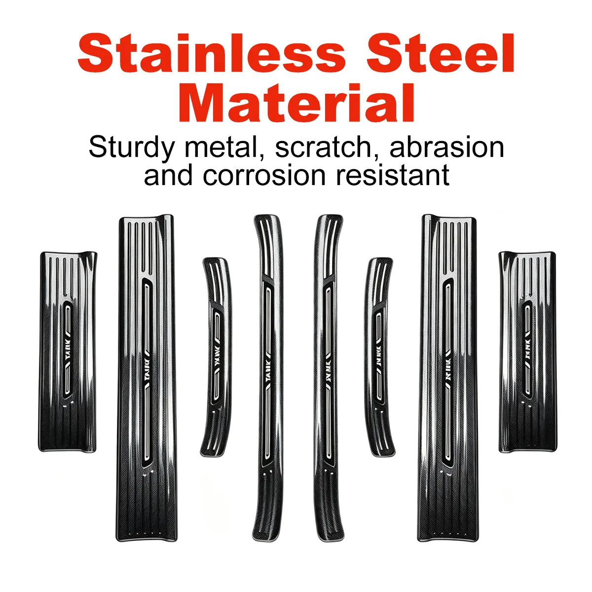 Stainless sills (threshold linings) on the body for Tank 400