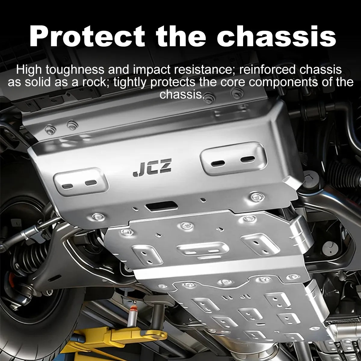 8mm Aluminum Alloy Fuel Tank Skid Plate for GWM Tank 300 / 400 / 500 – Off-Road Underbody Chassis Guard