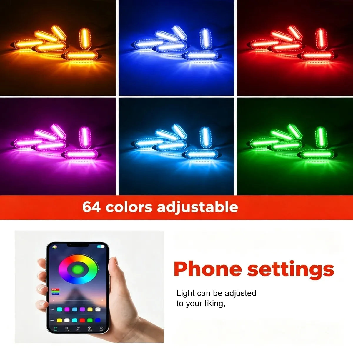 Tank 300 Little Yellow Light – Updated 6 Generation Version, 48 LEDs, Installation with Locks – Style 2