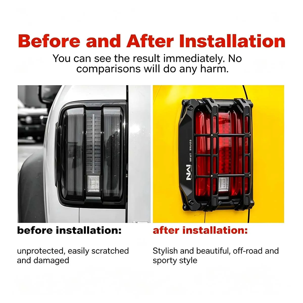 Mechanic-Style Rear Tail Light Guard Set for Tank 300 – Style 2