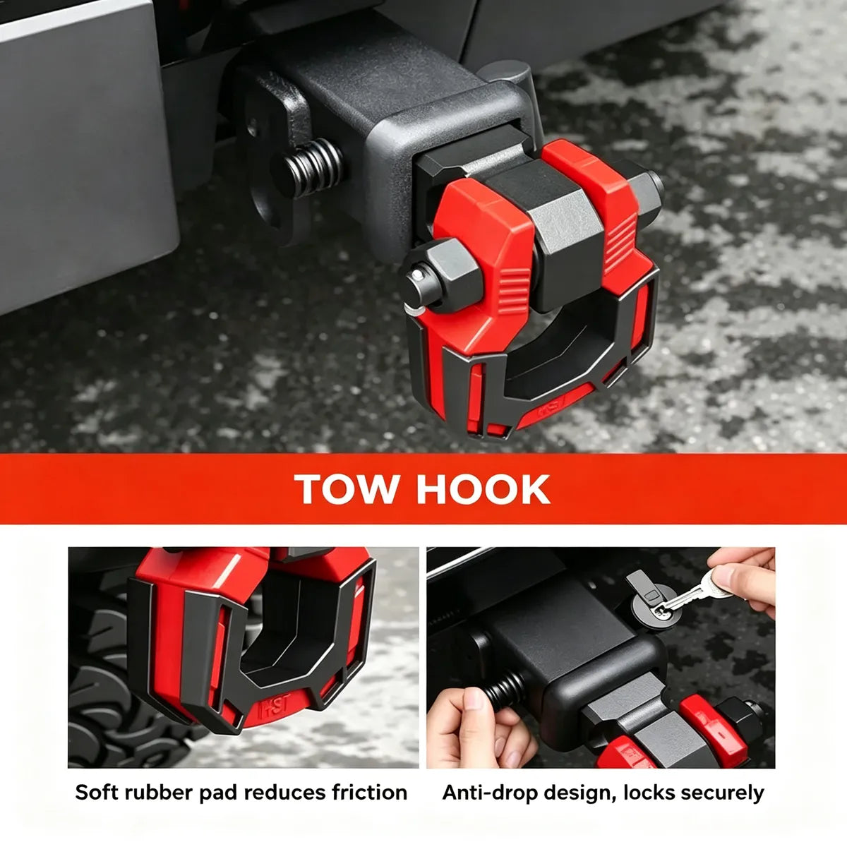 U-shaped traction coupling device for Tank 400 Hi4-T