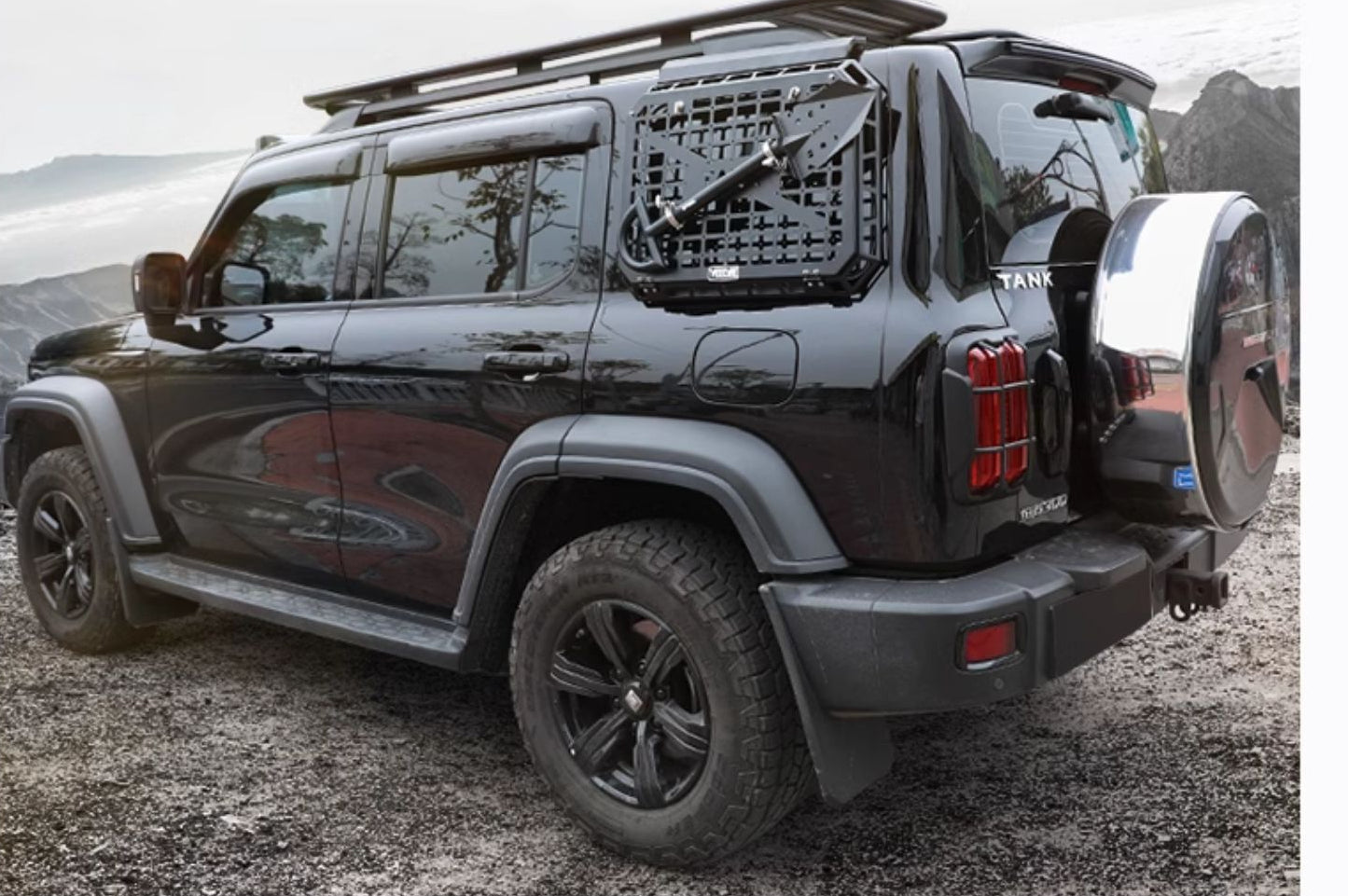 GWM Tank 300 Side Window Mecha Net Modified Rear Window Protection Net Decoration Tail Box Window Protecting Wire Net