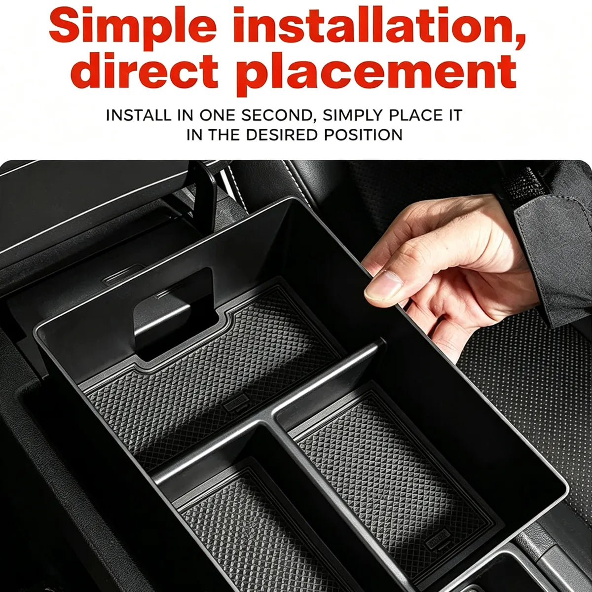 Storage case in the central armrest for Tank 300 cars