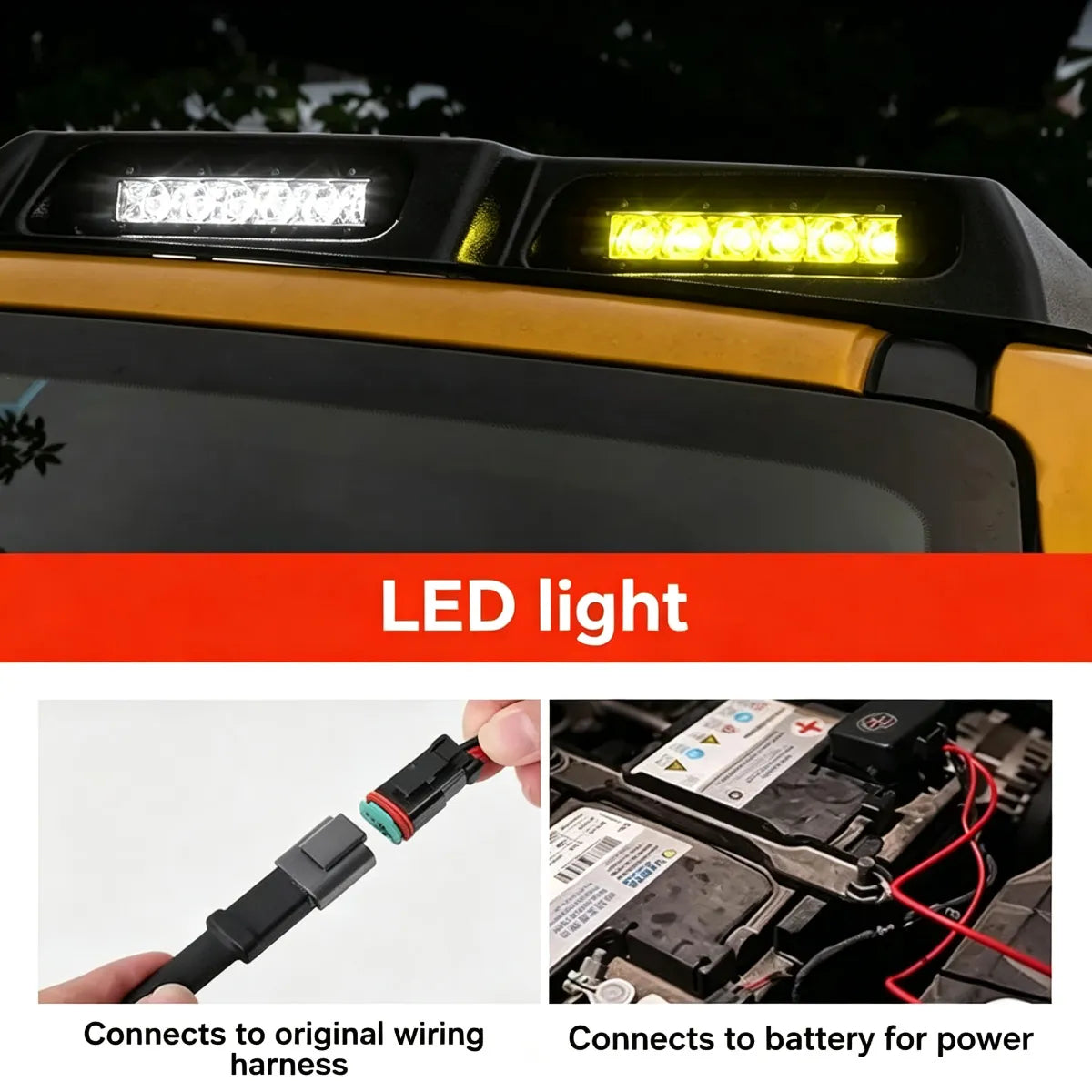 Roof Spoiler with LED Spotlights for Tank 300