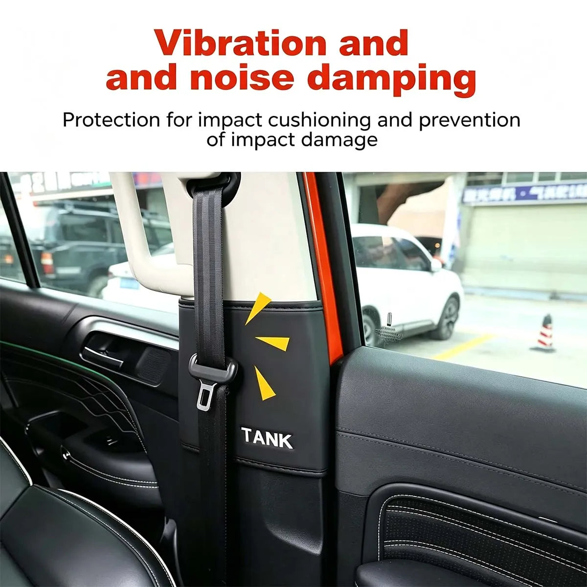 Anti-noise sticker for Tank 300 safety belt