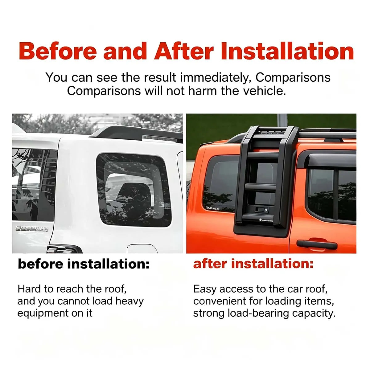 Foldable climbing ladder for the side window Tank 300 Explorer