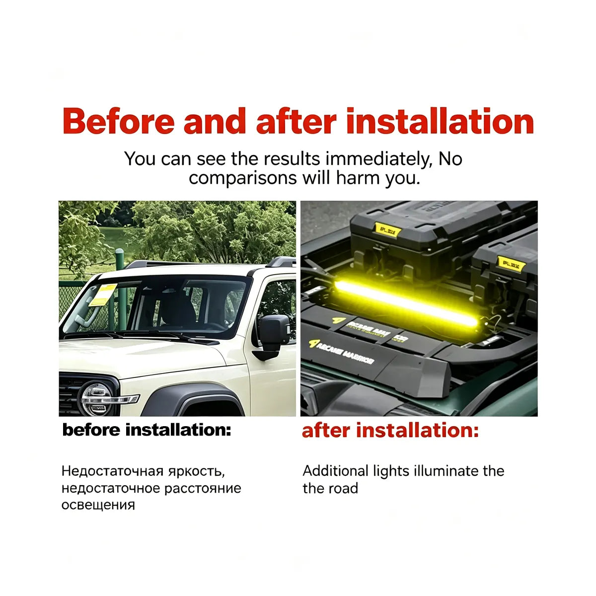 Electric folding bracket for hidden spotlights on the roof for Tank 300