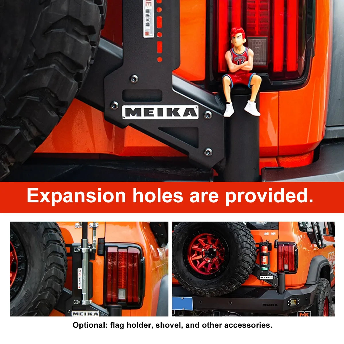 MK Heavy-Duty Linkage Spare Tire Bracket for GWM Tank 300