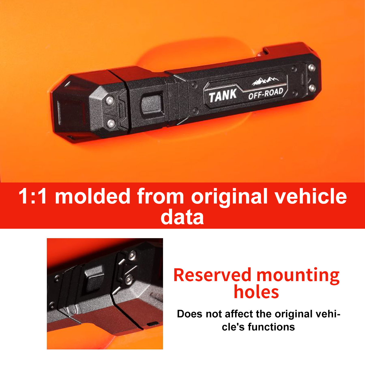 Cyberpunk-Style Door Handle Cover Set for Tank 300