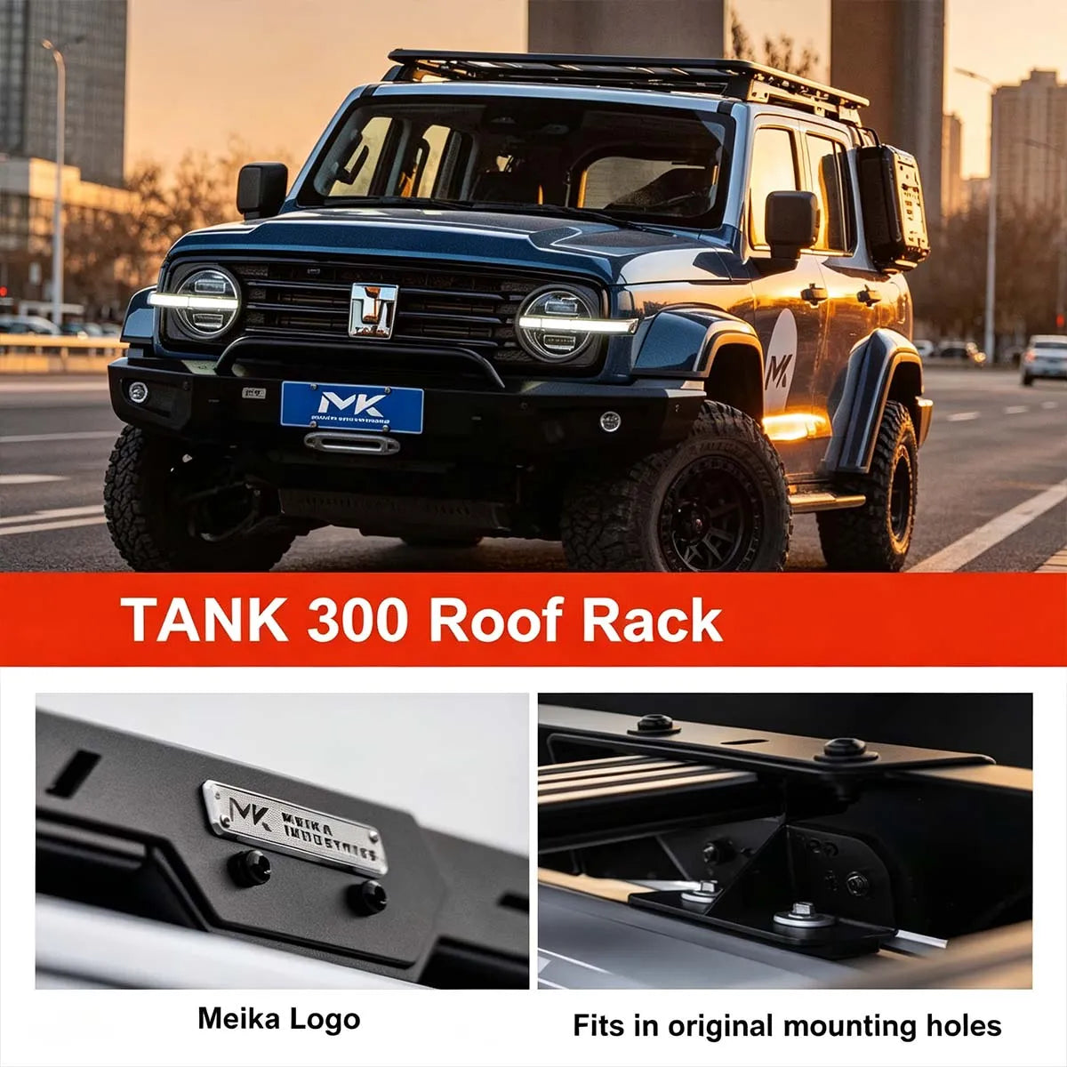 Truck on the roof of the meika for Tank 300