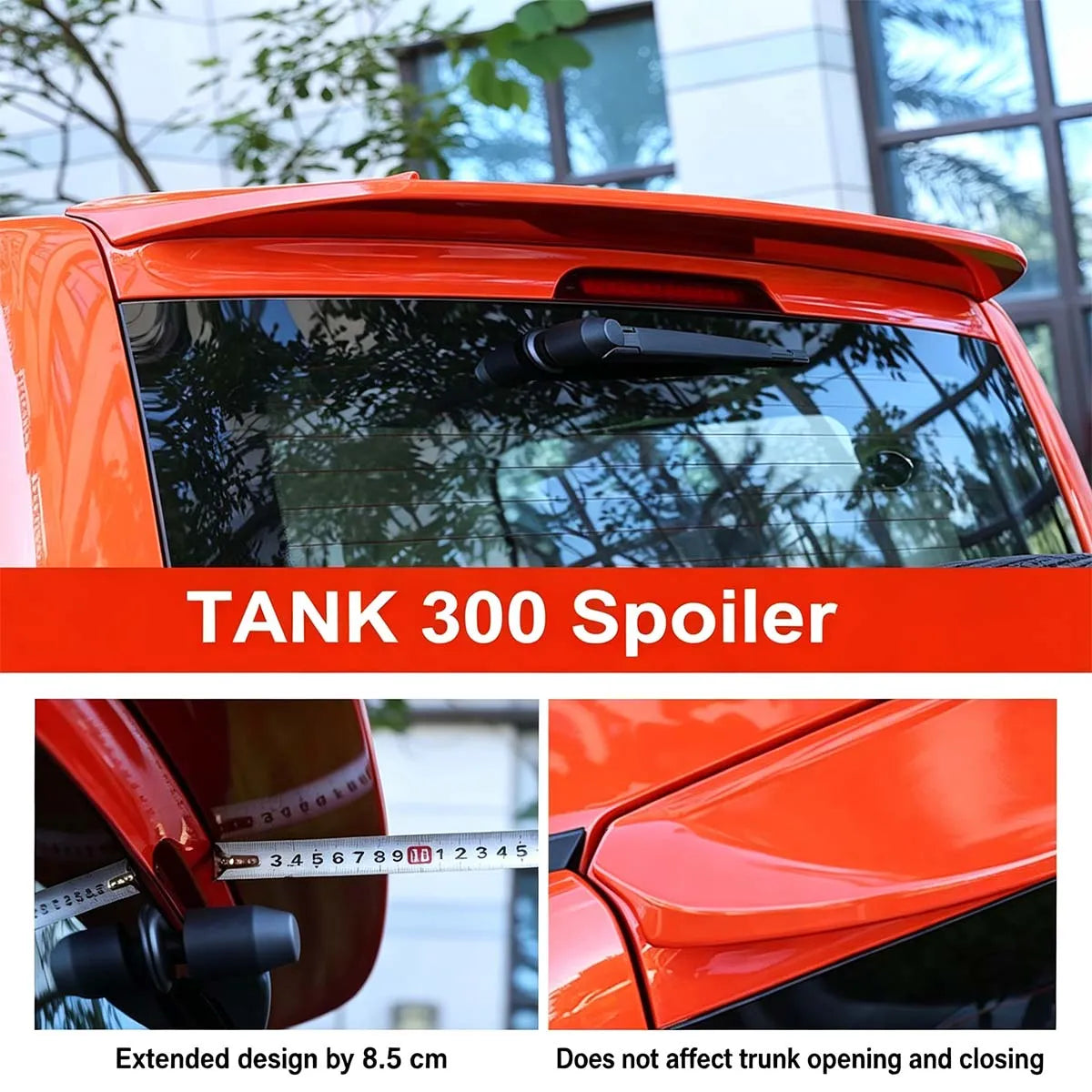 Spoiler for Tank 300 – Reduced Resistance