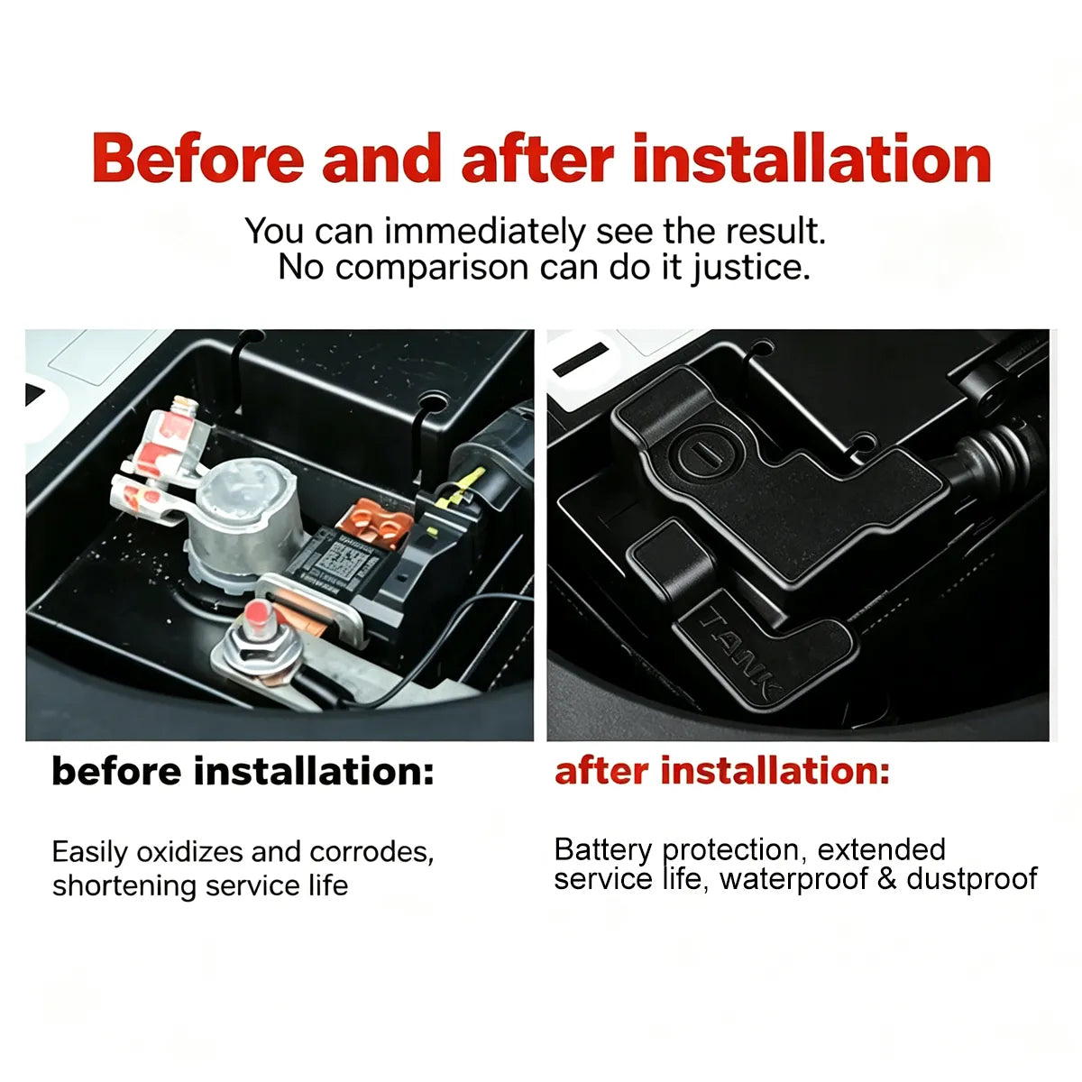 Protective cover for negative battery terminal Tank 400 Hi4-T