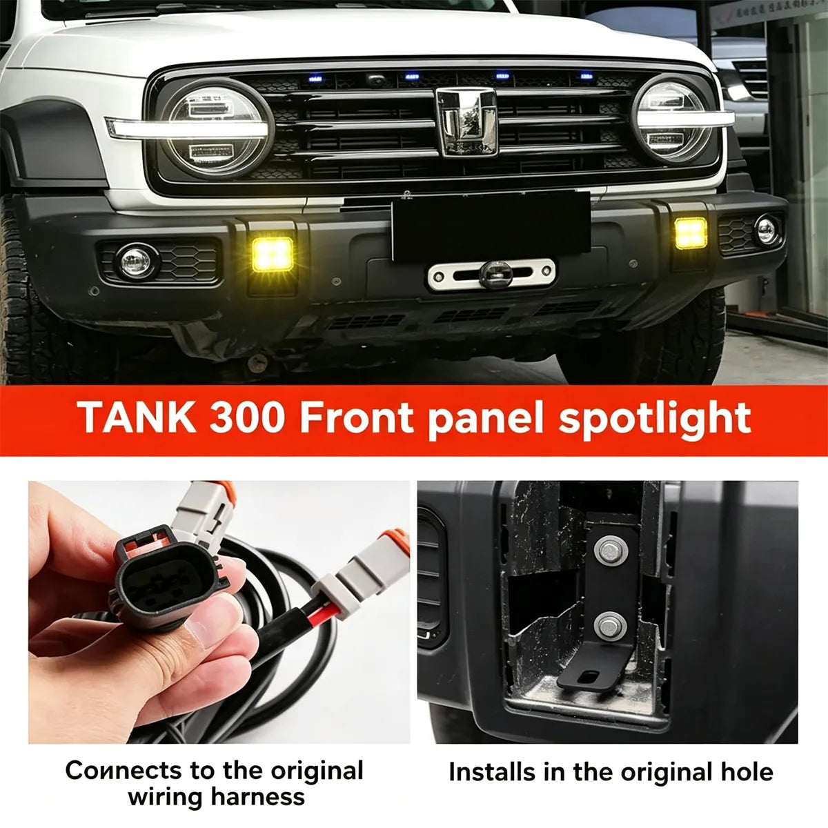 Front bumper spotlight Tank 300