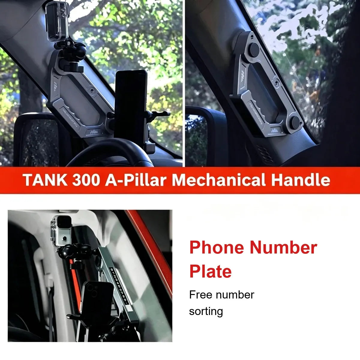 Mechanical handle bracket Tank 300 – Style 2