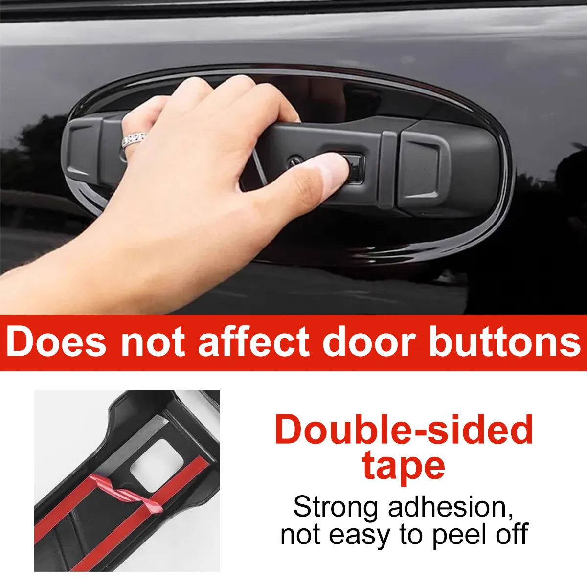 Protective linings on exterior door handles Tank 400