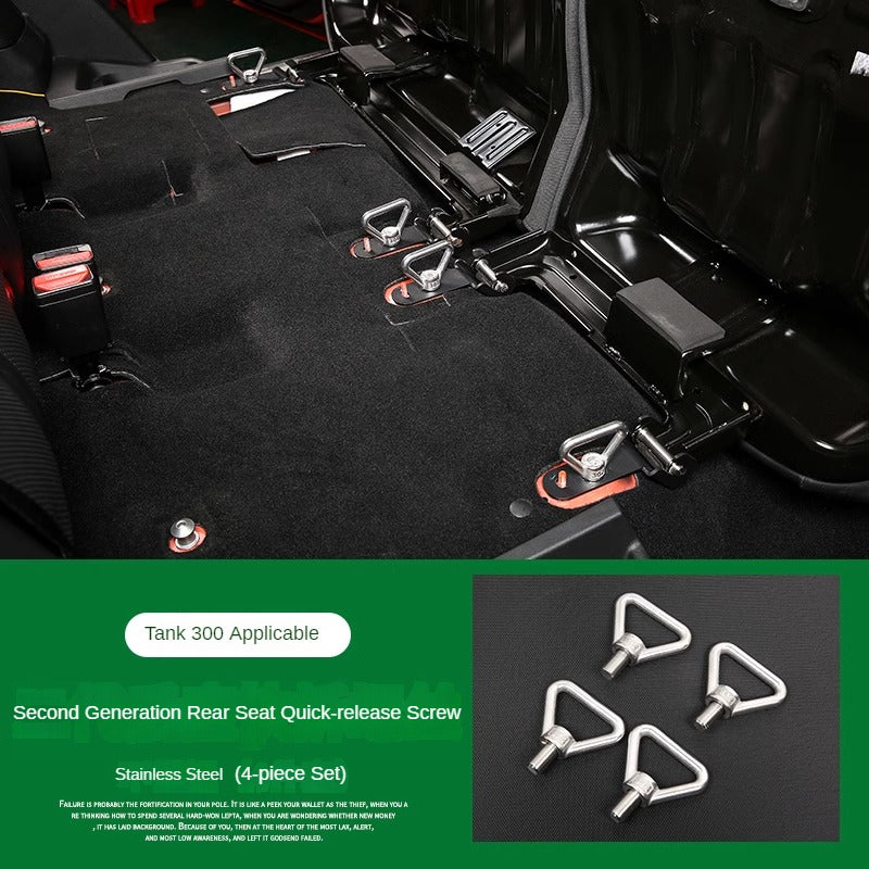 GWM Tank 300 Rear Seat Quick Release Screw