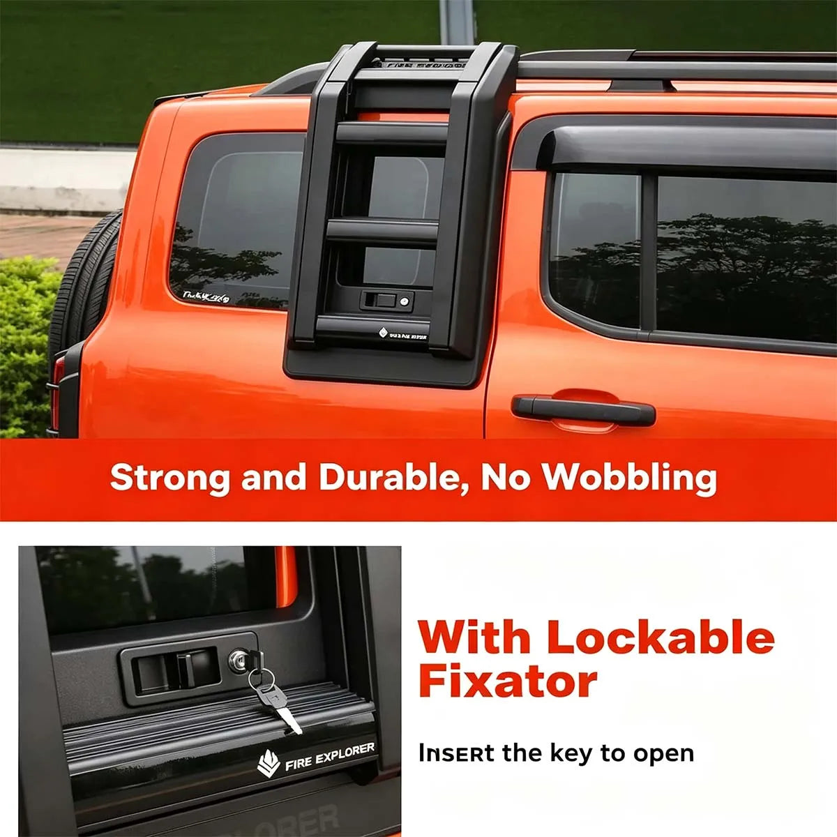 Foldable climbing ladder for the side window Tank 300 Explorer