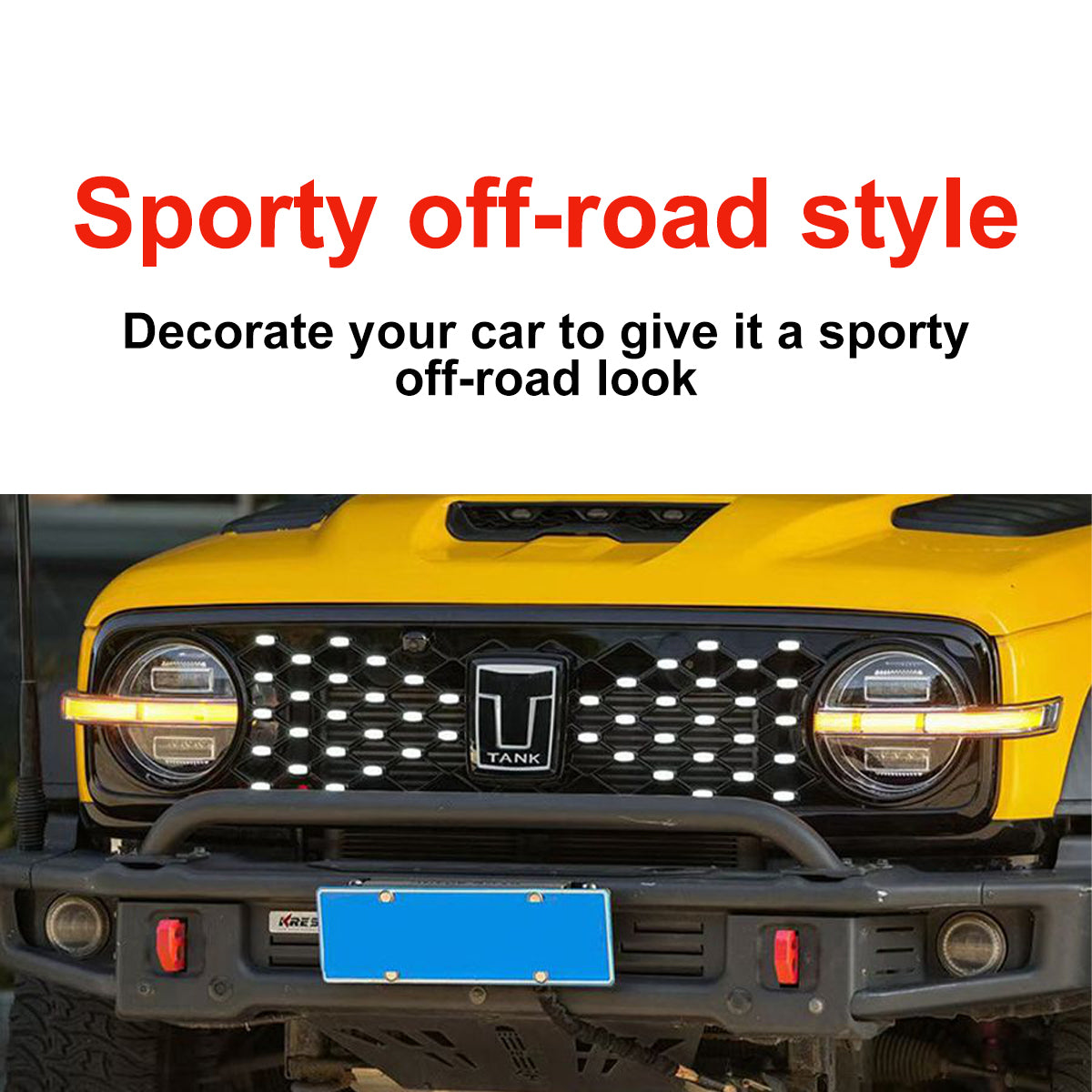 Starry Sky radiator grille with backlit for Tank 300