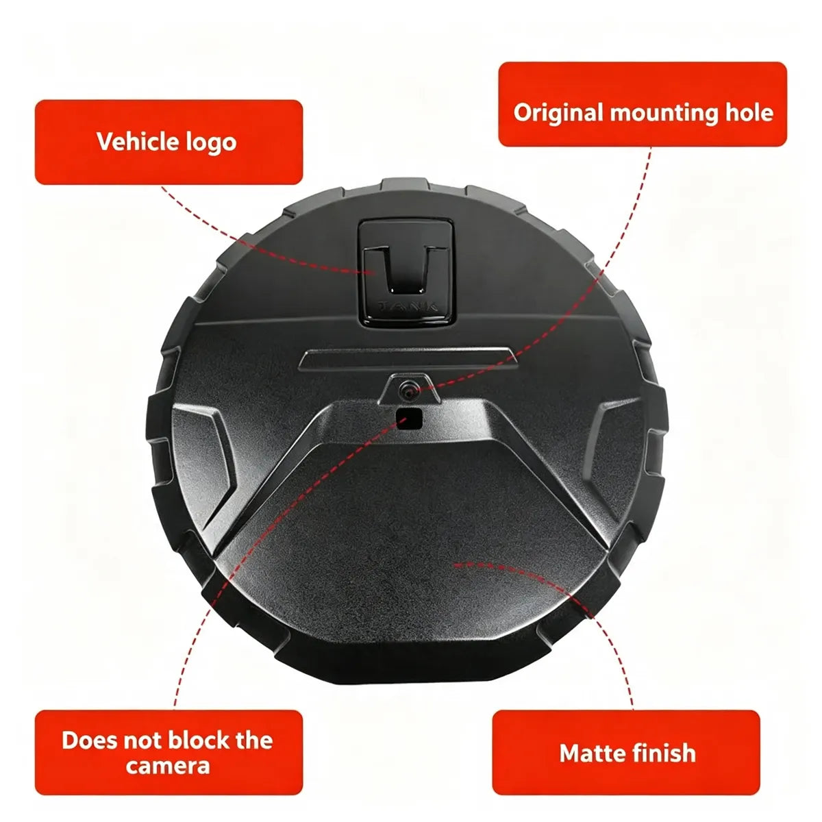 Hard Spare Wheel Cover for Tank 300