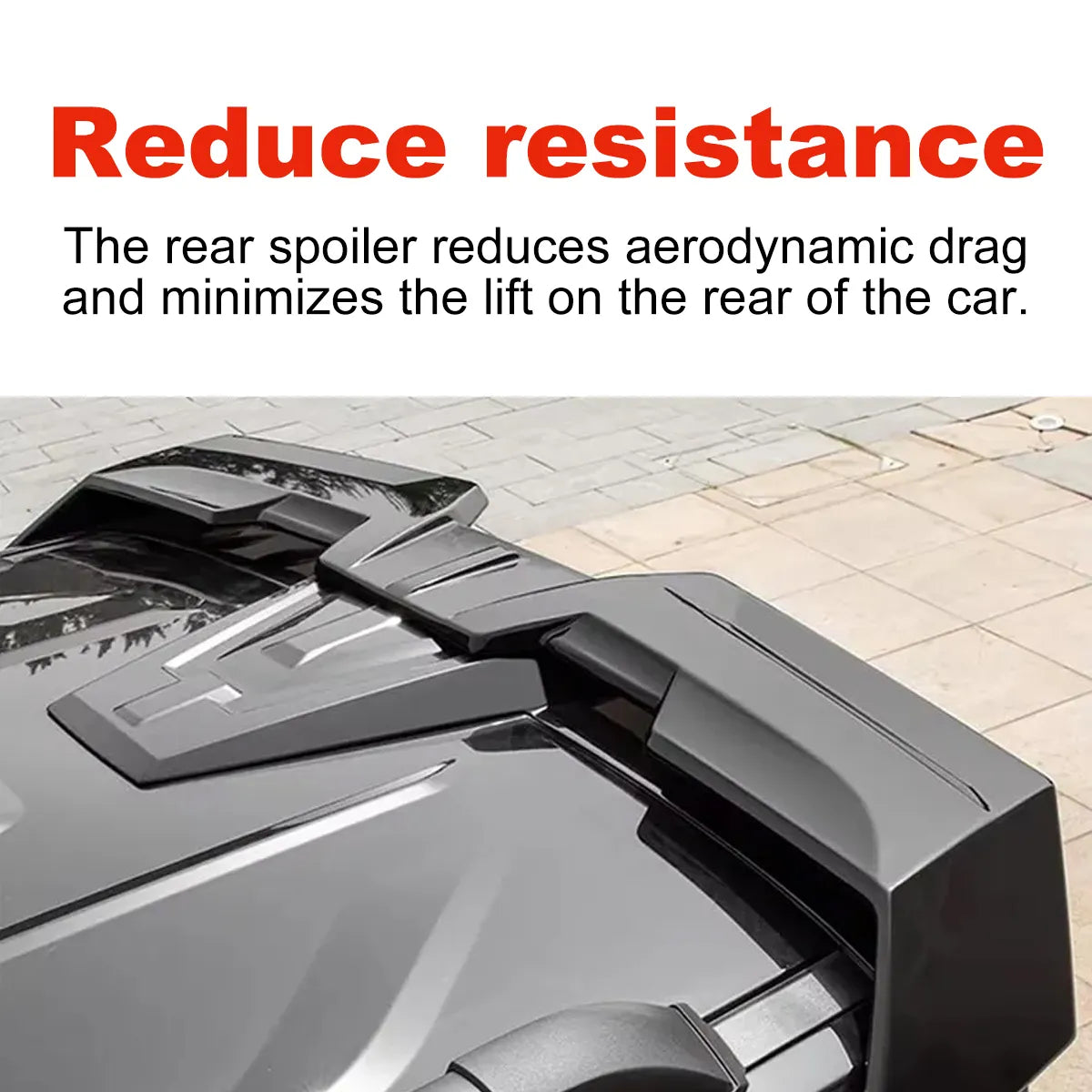 Sports spoiler for Tank 400, painted, aerodynamic