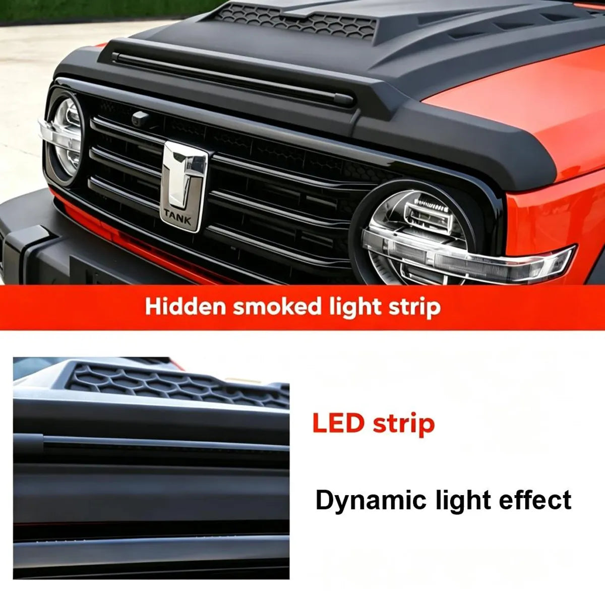LED Rear Roof Spoiler for Tank 300