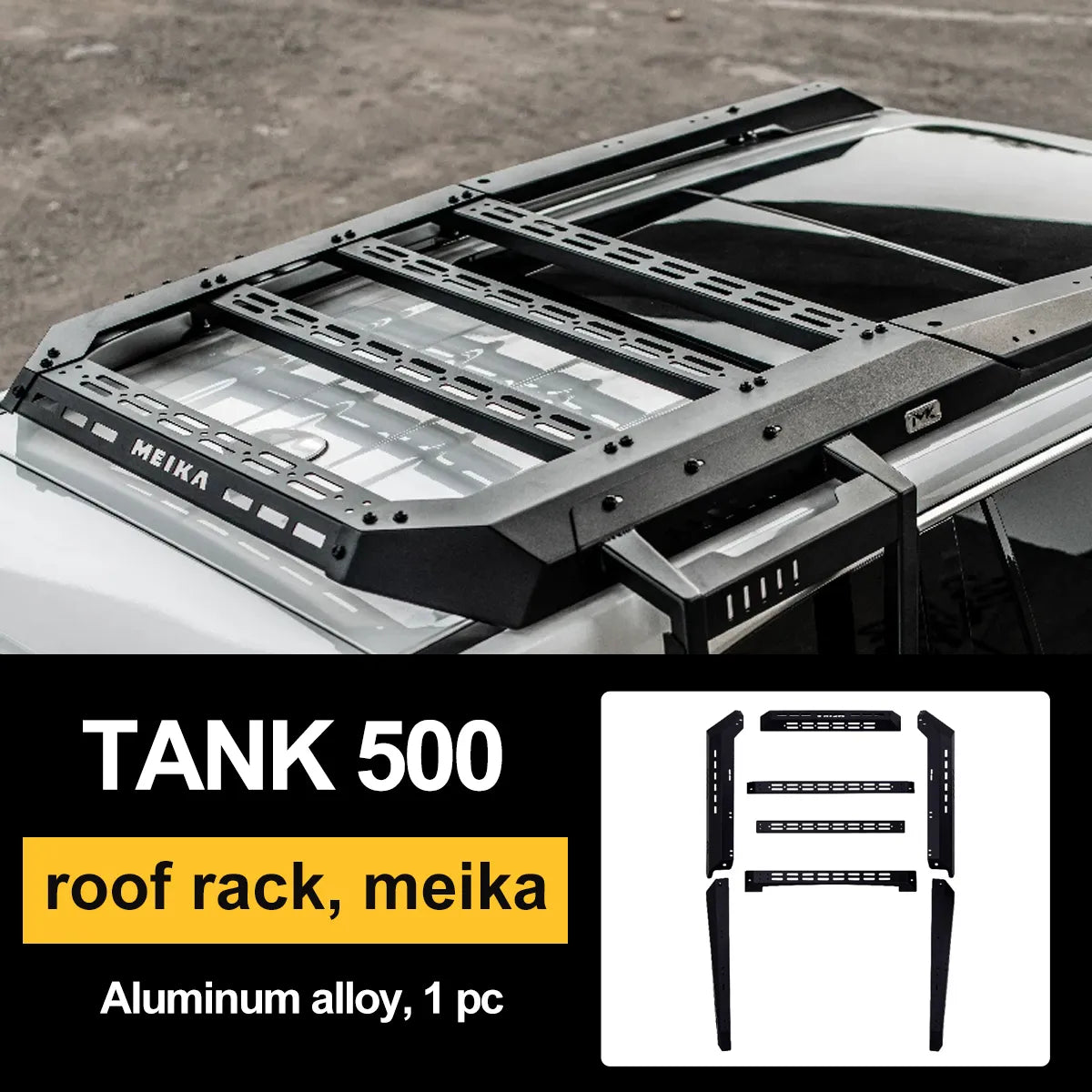 سلم جانبي MK Sharp لسيارة GWM Tank 500 Hybrid