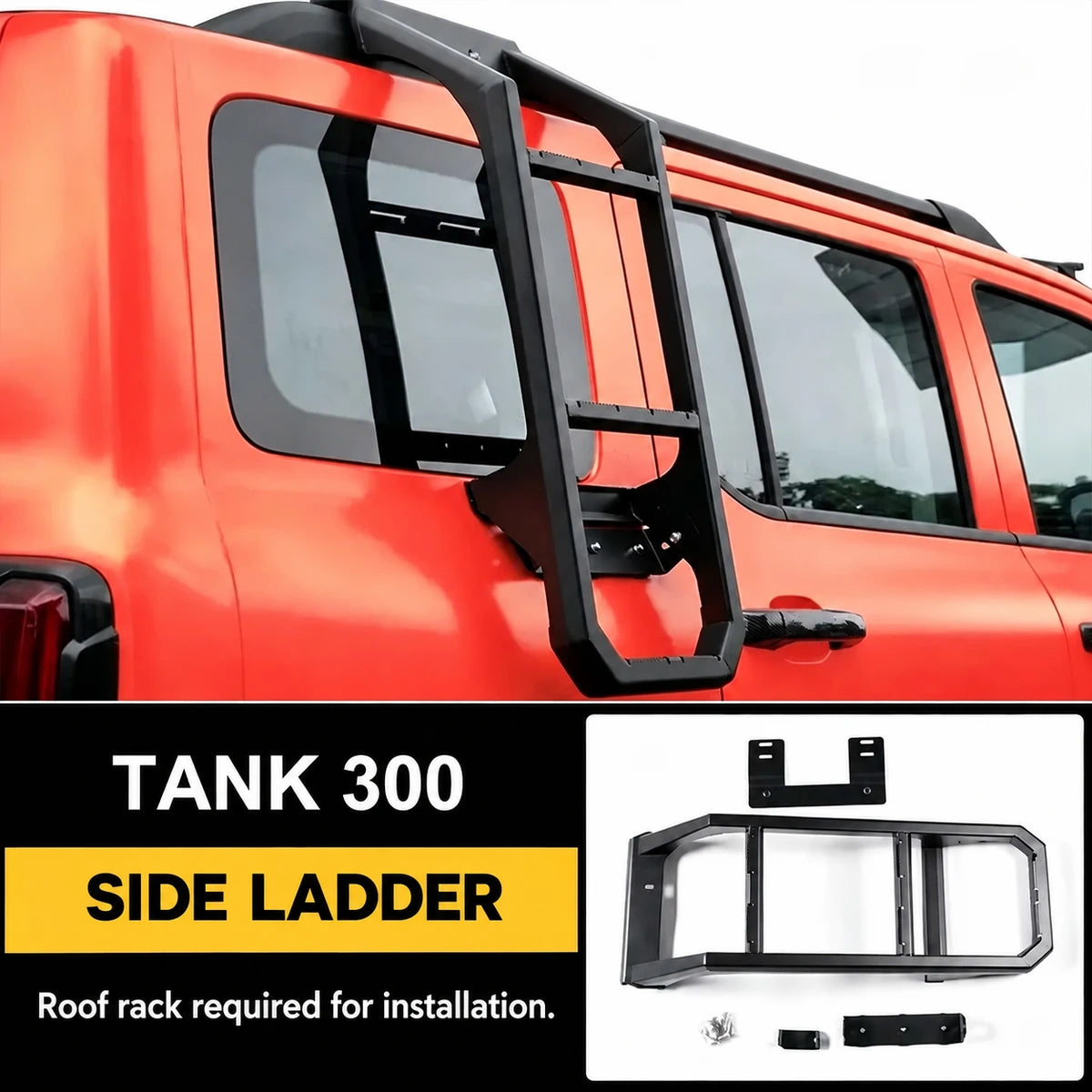 Side ladder for GWM Tank 300, roof rack sold separately