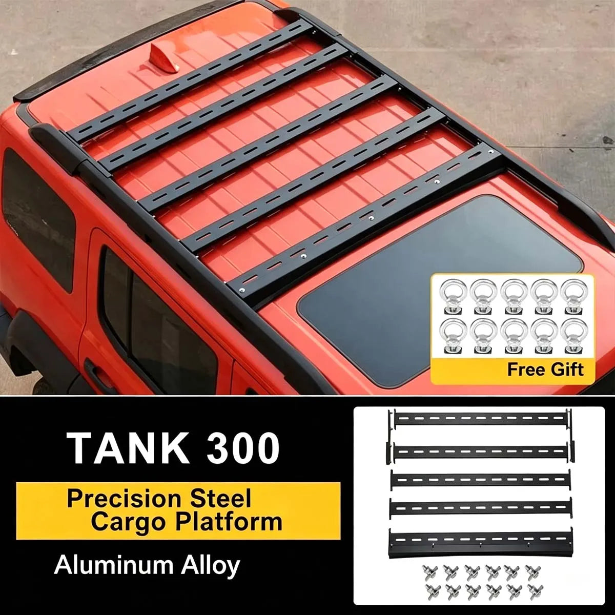 Accessories for the roof rack Tank 300