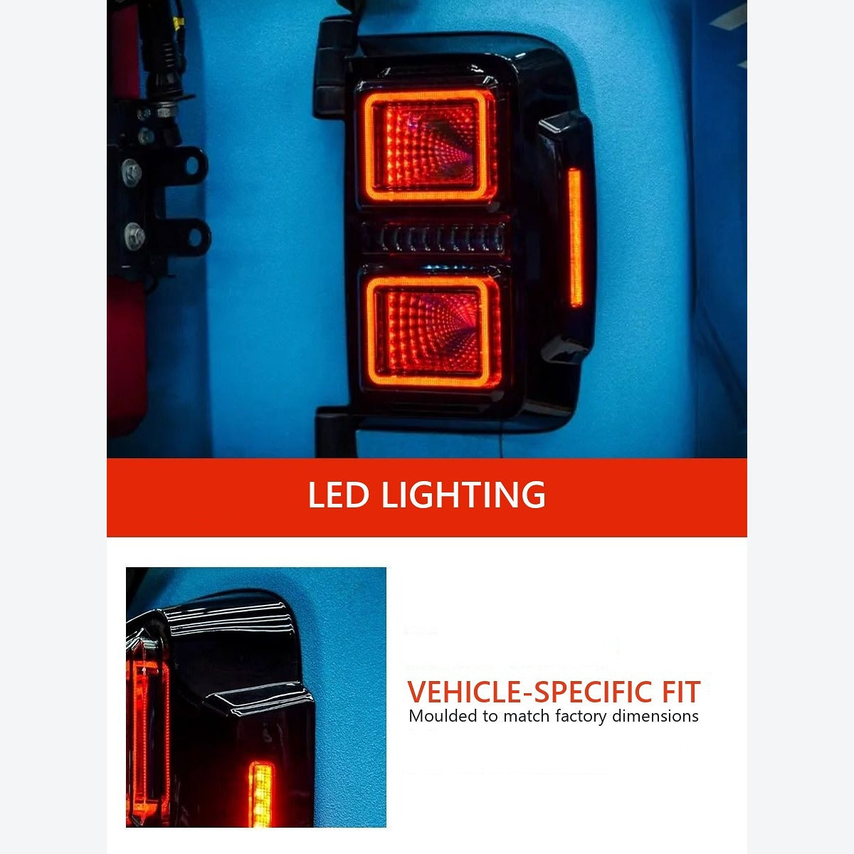 LED Tunnel Tail-Light Assemblies for GWM Tank 300 – Pair – product image 4