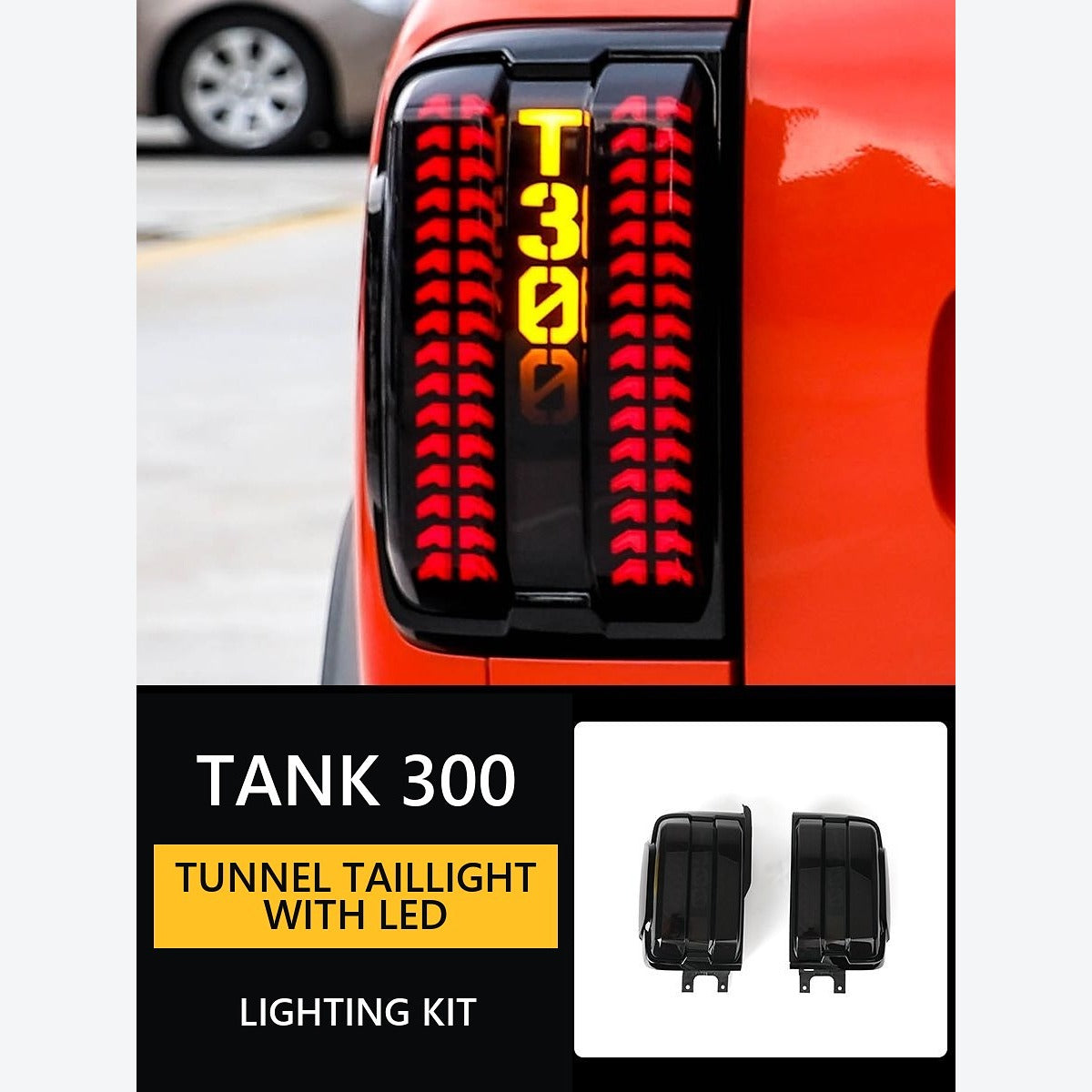 LED Tunnel Tail-Light Assemblies for GWM Tank 300 – Pair – product image 10