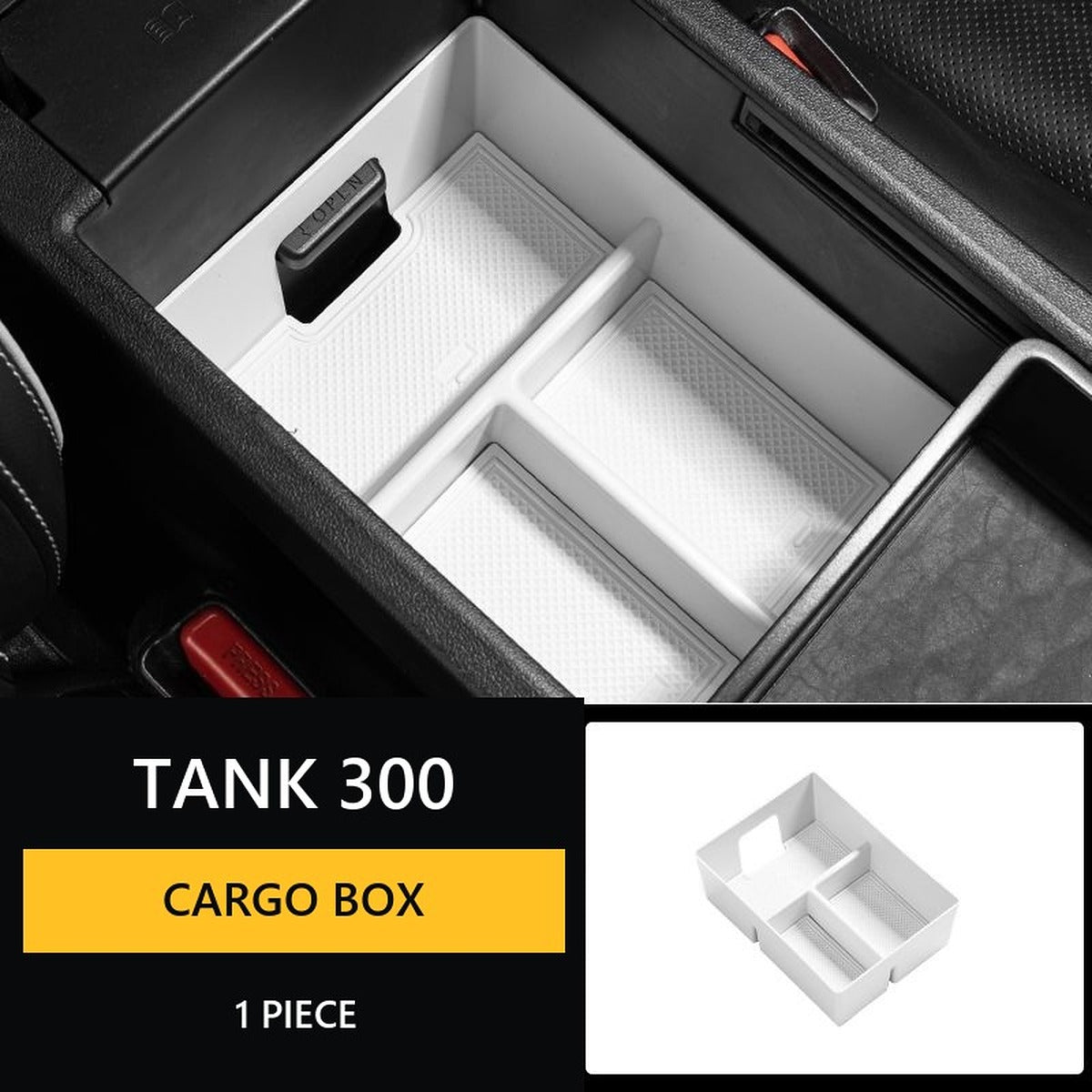 Centre-Console Armrest Organiser Tray for GWM Tank 300
