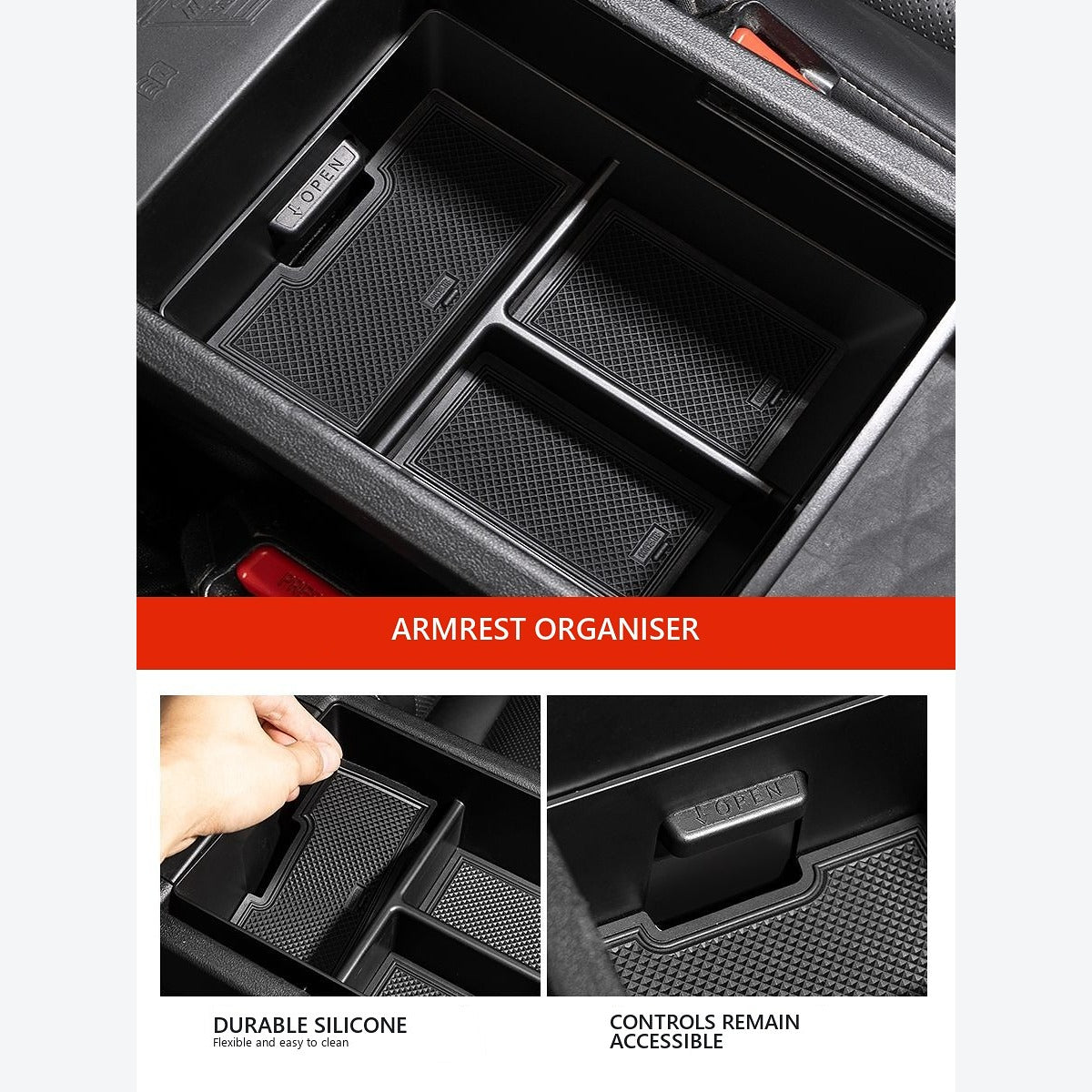 Centre-Console Armrest Organiser Tray for GWM Tank 300 – product image 2