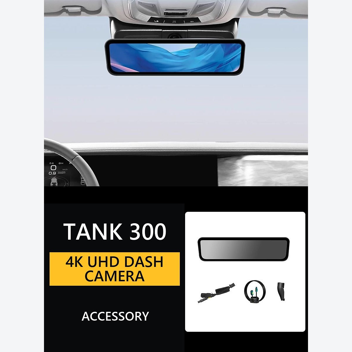 OEM-Style 4K Mirror Dash Camera for GWM Tank 300