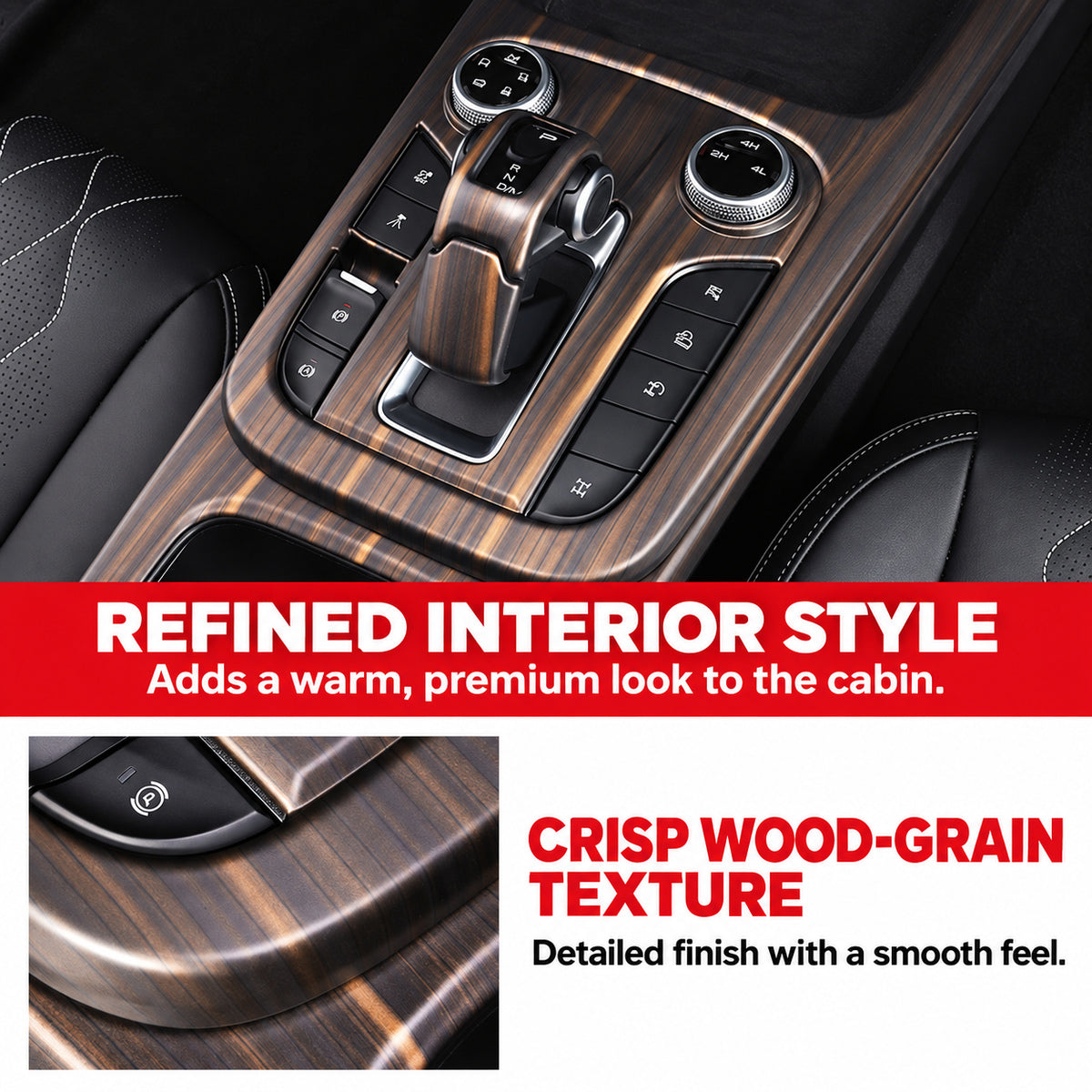 29-Piece Wood-Look Interior Trim Kit for GWM Tank 300 – product detail
