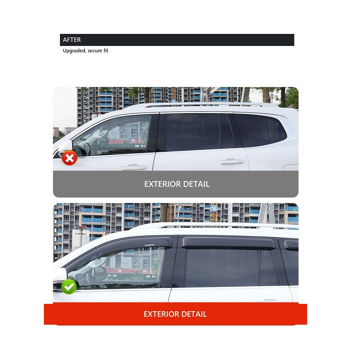 Window Rain Guards for GWM Tank 500 – product image 7