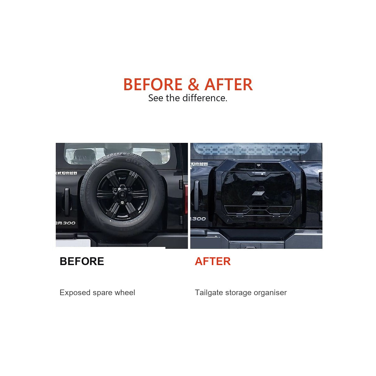 Rear Tailgate Storage Organiser for GWM Tank 300 – product image 3