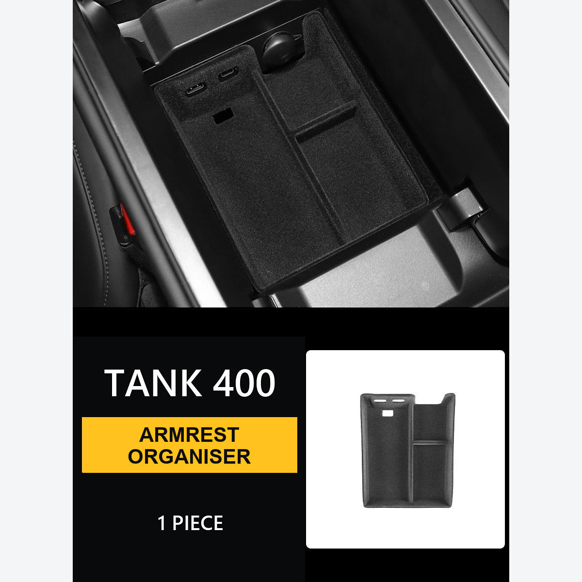 Centre Console Armrest Organiser for GWM Tank 400