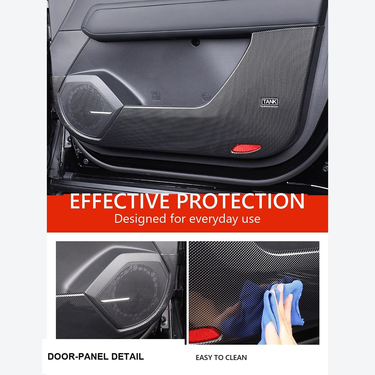 Carbon-Look Interior Protective Panel Collection for GWM Tank 400 – product image 8
