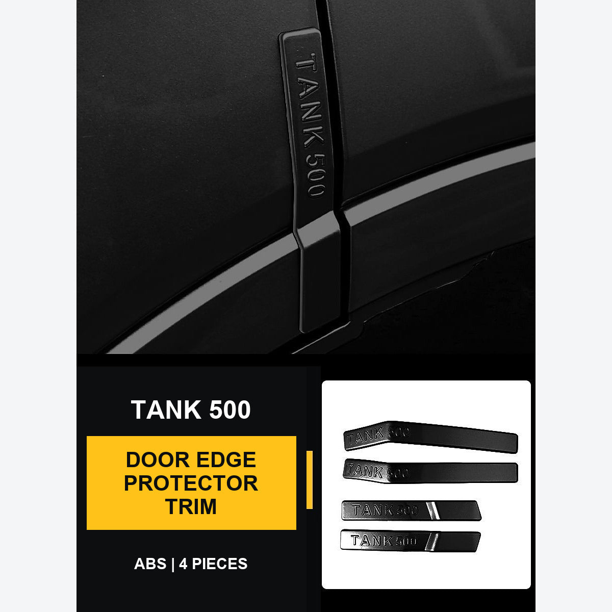 Door Edge Anti-Collision Trim Set for GWM Tank 500