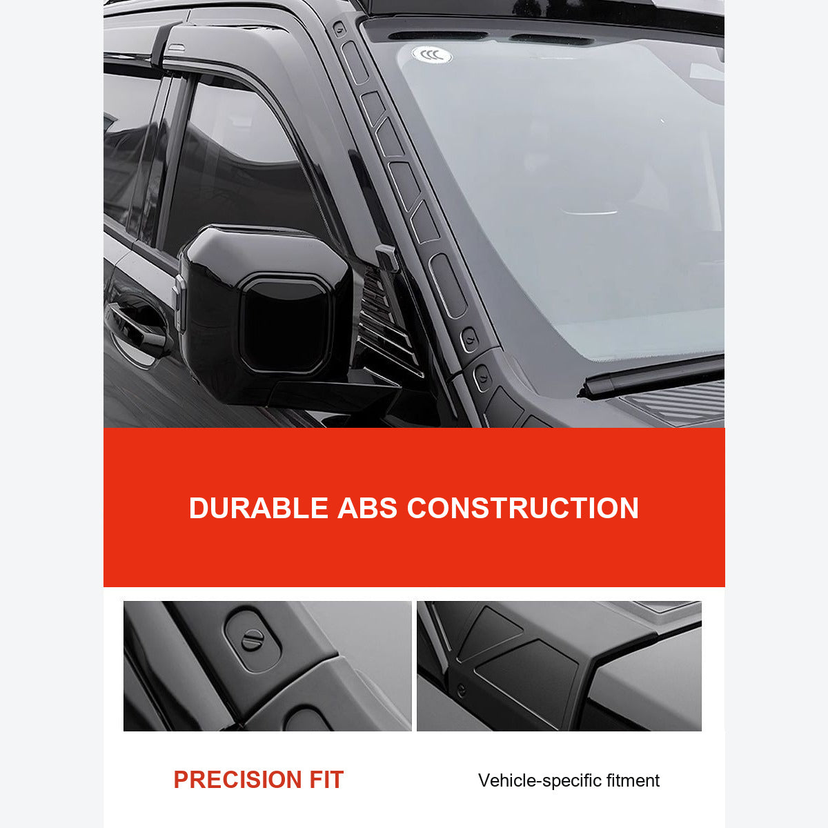 A- and D-Pillar Exterior Trim Covers for GWM Tank 400 Hi4-T – product image 2