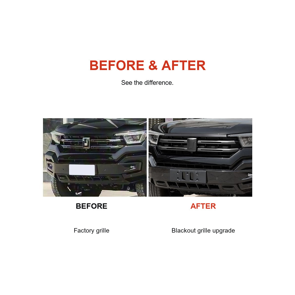 Blackout Grille Trim and Emblem Kits for GWM Tank 400 – product image 3