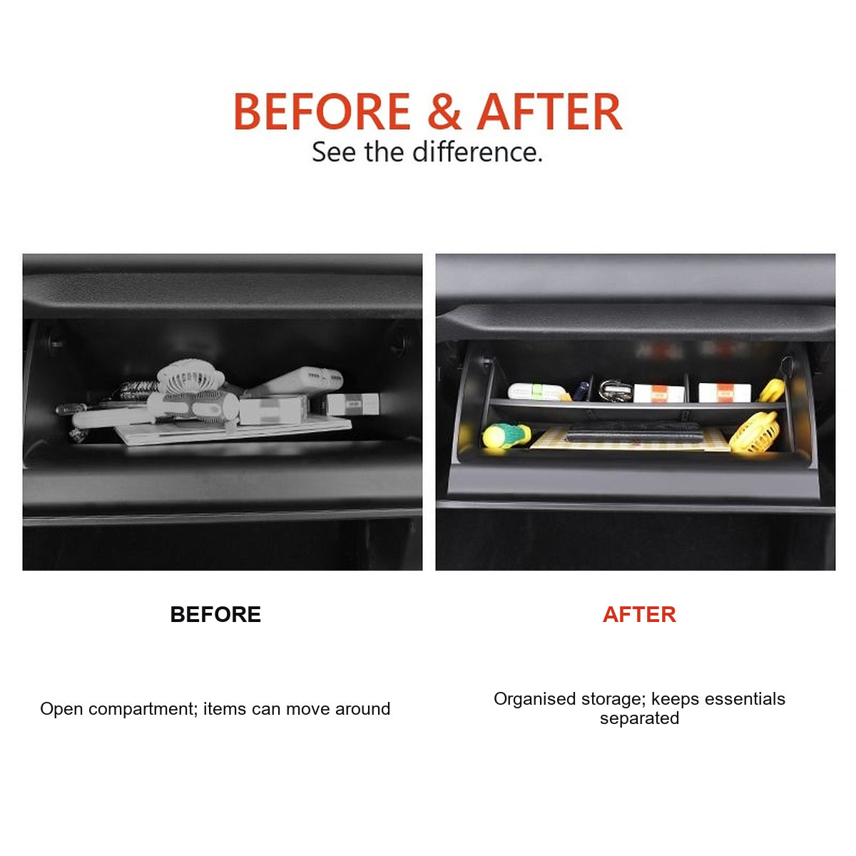 Passenger-Side Storage Compartment Divider for GWM Tank 300 – product image 3